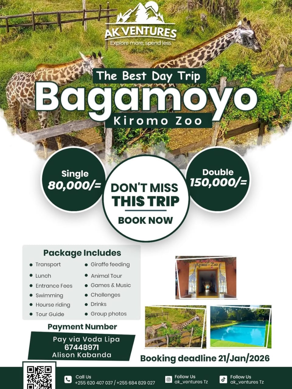 BAGAMOYO KIROMO ZOO